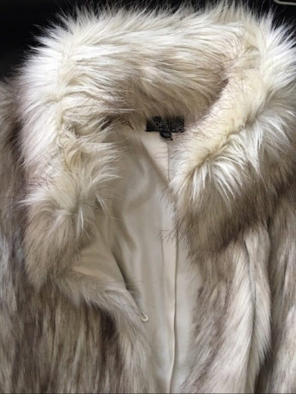 REFUCED&RELISTED*TOPSHOP VINTAGE FAUX FUR BOHO COAT - Picture 4 of 5